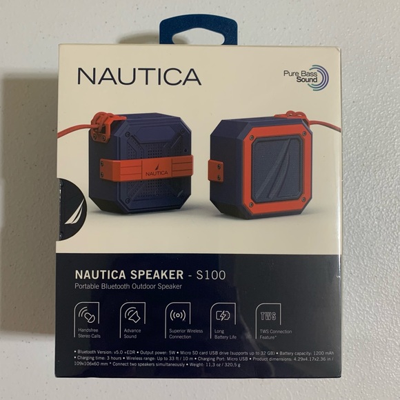 S100 Nautica Portable Bluetooth Outdoor Speaker-NIB - Picture 9 of 9